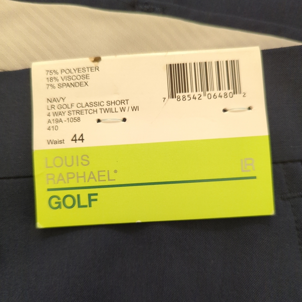 Louis Raphael Blue Golf Shorts NWT - Picture 2 of 5